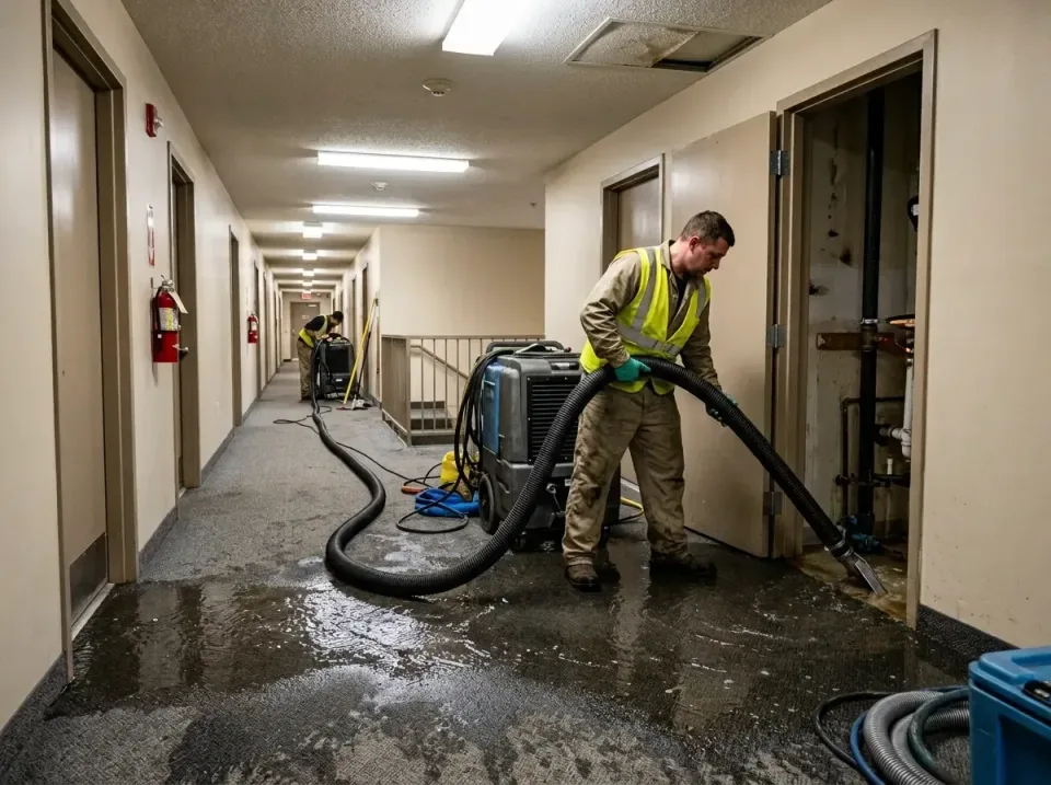 multi-unit-apartment-hallway-f-005 — frequently asked questions, Emergency Burst Pipe Water Extraction & Removal in Shawnee…